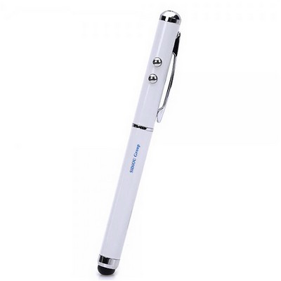 3 In 1 LED Flashlight Laser Stylus Pen