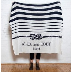 Tie the Knot Personalized Throw Blanket