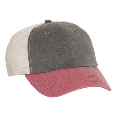 Sportsman™ Pigment Dyed Trucker Cap (Blank)