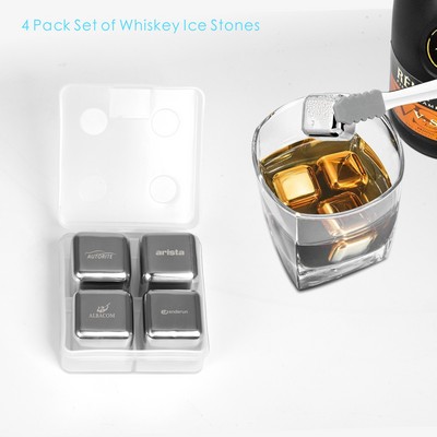 4 PCS Whiskey Ice Stone