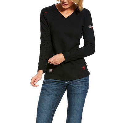 Ariat® FR AC Women's Black Crew Top Shirt