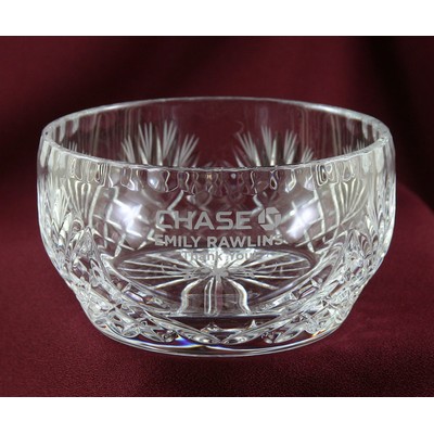 5" Lead Crystal Candy Dish Award