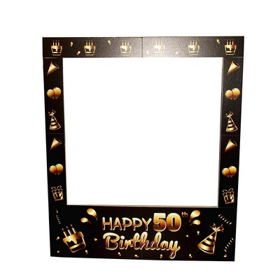 50th Birthday Party Photo Frame Prop, 35 X 30 inches