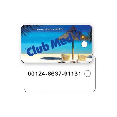 Plastic Key Tag .030 Thermal Laminated PVC (1.125" x 2.125") Full Color