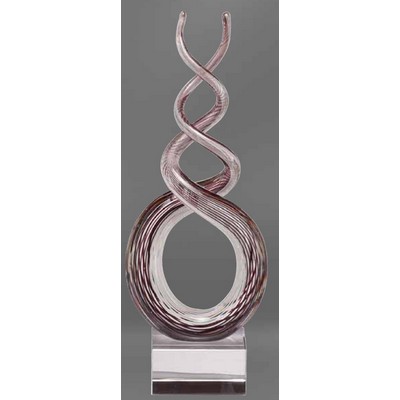 Twisted Art Glass Sculpture