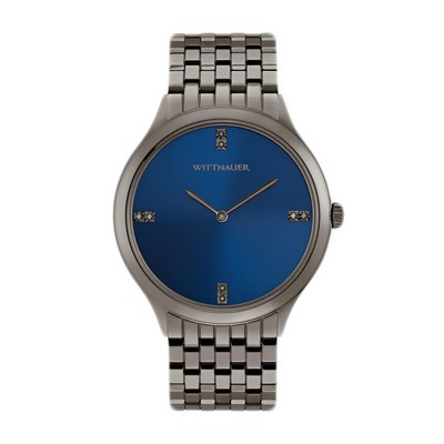 Wittnauer Men's Watch with Blue Dial and Diamonds