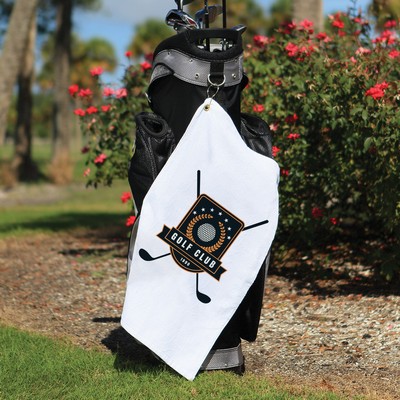 Microfiber Golf Towel with Corner Grommet (Screen Print)