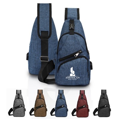 Polyester Sling Bag Backpack