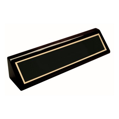 8 1/2" Black Piano Finish Desk Wedge