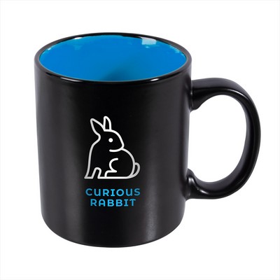 11 oz. Matte Inner Chroma Mug (2 Color Imprint)