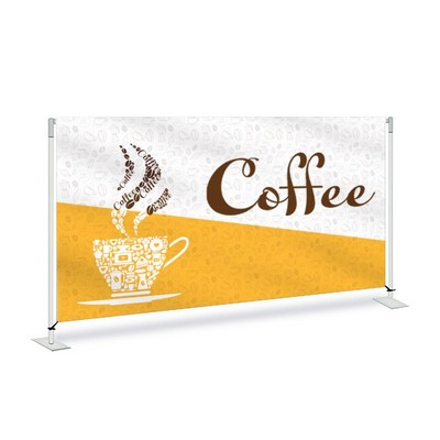 Coffee Pre Printed Fabric Barrier 60" x 36" x 13.5 - Design 2