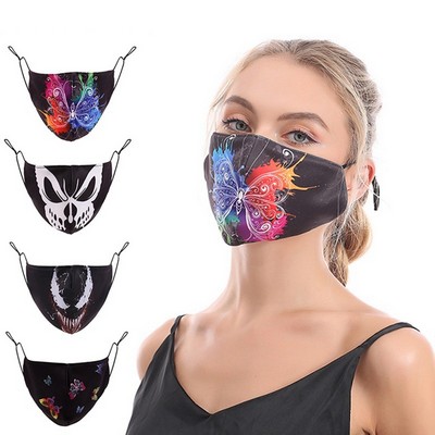 Adjustable Custom Colorful Pattern Face Mask