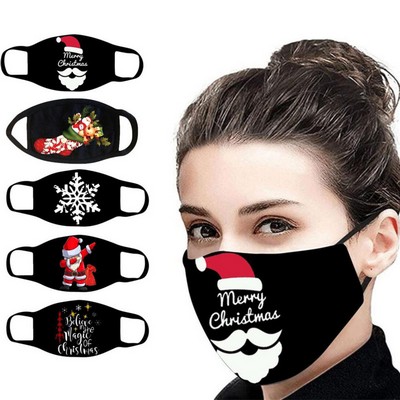 3-layer Christmas Printing Cotton Face Mask