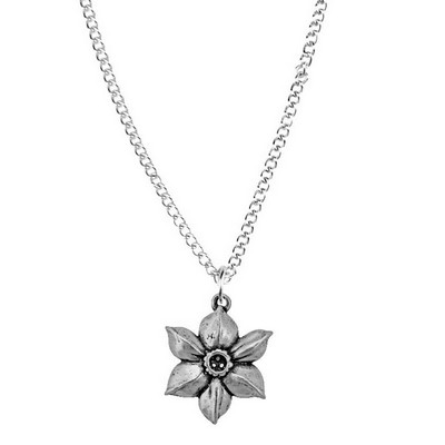 Salisbury December Flower of the Month Pendant Necklace