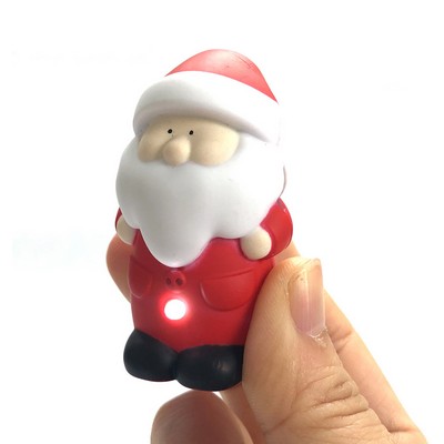 Santa Claus Key Chain w/ LED Light