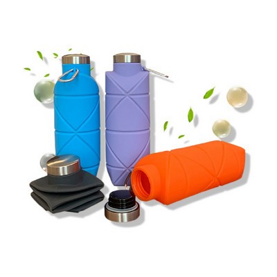 25 Oz. Silicone Folding Sport Water Bottle