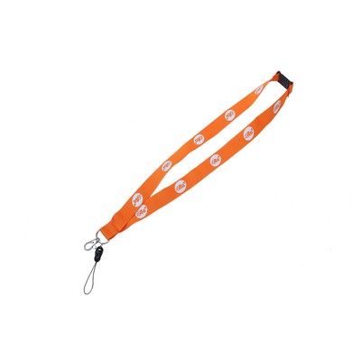 1" Width Lanyard With Metal Lobster Clip & Safety Breakaway