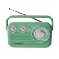 Studebaker Teal Green Portable AM/FM Radio w/Headphone Jack