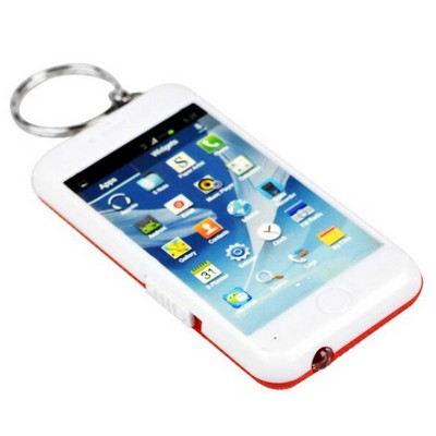 Phone Shape LED Keychain