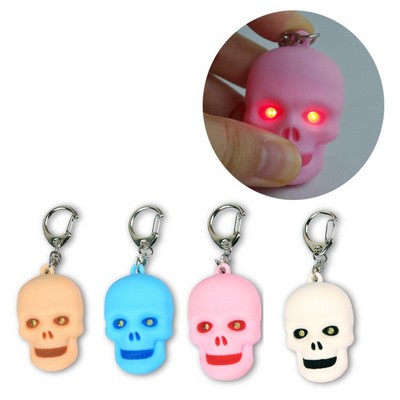 Skull LED Sound Keychain