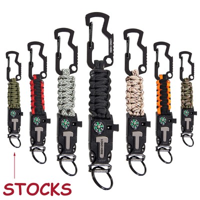 Multi Functional Emergency Rope Keychain