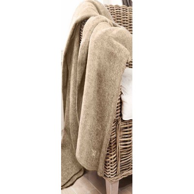 Vanilla Beige 100% Polyester Queen Fleece Blanket