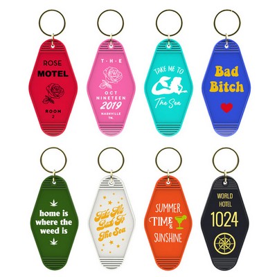 Plastic Motel KeyChain