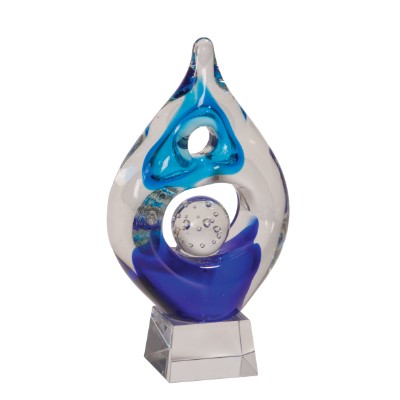 8 1/2" Winner Art Glass