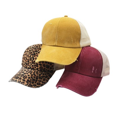 Criss Cross Ponytail Women Hat Baseball Cap Dad Hat