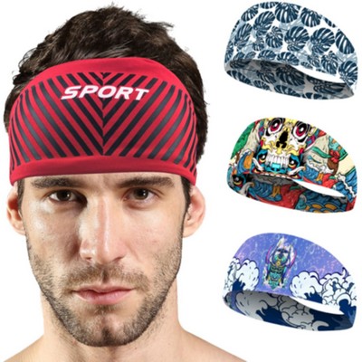 Performance 160G quick dry moisture wicking adult Headband w/ custom logo