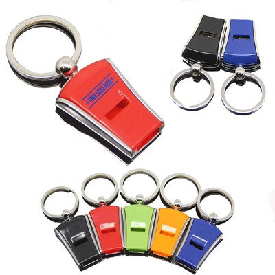 Metal Whistle Keychain