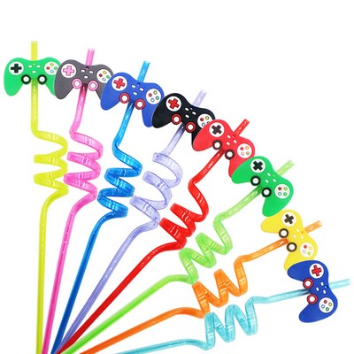 Reusable Game Controller Drinking Straws