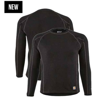 Carhartt® Men's Force® Heavyweight Synthetic Wool-Blend Fleece Base Layer Crewneck Top