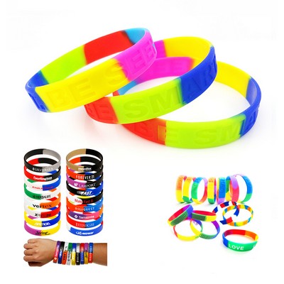 Rainbow Silicone Bracelet