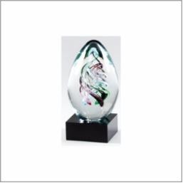 6" Best Sales Person Art Glass Sculpture Award