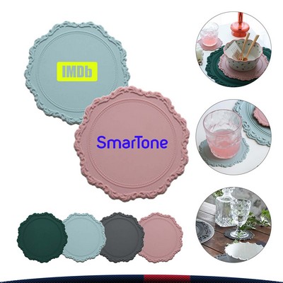 Lace Silicone Cup mat