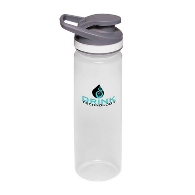 22 oz. Ebro Plastic Sports Water Bottle (2 Color Imprint)