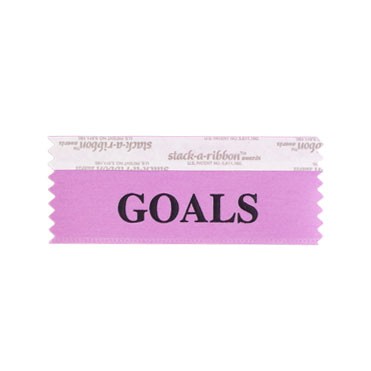 Goals Stk A Rbn Lilac Ribbon Black Imprint