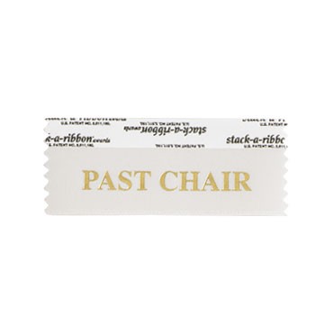 Past Chair Stk A Rbn Cream Ribbon Gold Imprint