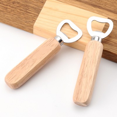 Wooden Handle Beer Bottle Opener