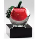 Crystal Apple Paperweight