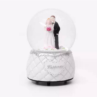 Custom Love Couple Snow Globe