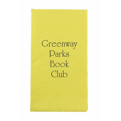 Citron Mimosa Yellow 3 Ply Paper Guest Towels