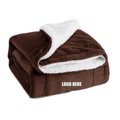 Alpine Fleece Micro Mink Sherpa Blanket