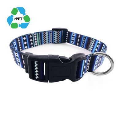 5/8" x 14" rPET Eco-friendly Sublimation Pet Collar w/ Buckle Release