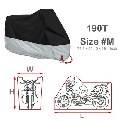 190T Size#M Waterproof Sun Motorcycle Cover