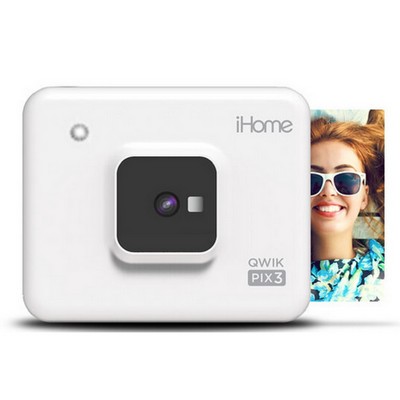 iHome® Square 2-in-1 Instant Print Camera + Printer, Square 3x3 inch Printouts