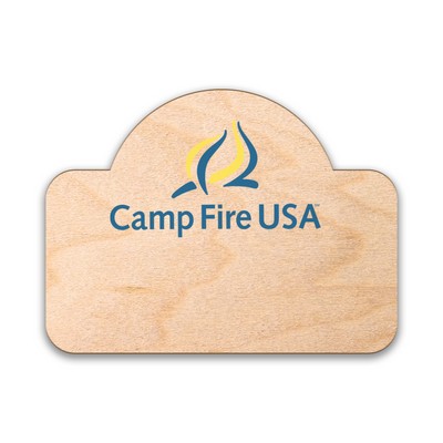 Wood Badge Full Color Sublimated Imprint (6-10 Sq. Inches)