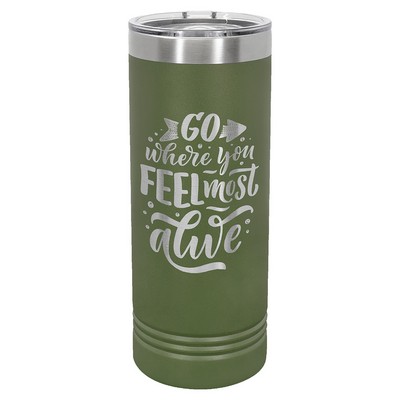 Polar Camel 22 Oz. Skinny Tumbler w/Slider Lid