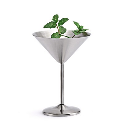 7oz Stainless Steel Martini Cocktail Glass